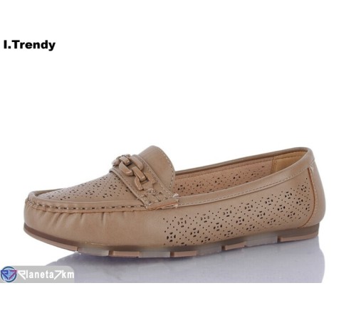 Туфлі жіночі на літо (8 пар р.36-41) коричневий  "Trendy"