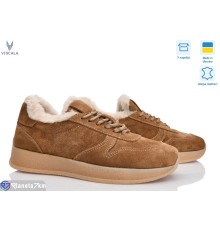 Кросівки жіночі на зиму (6 пар р.36-41) коричневий  "Viscala"