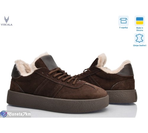 Кросівки жіночі на зиму (6 пар р.36-41) коричневий  "Viscala"
