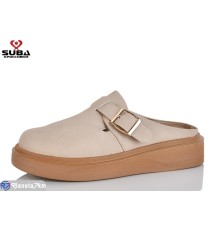 Жіночі сабо на літо (8 пар р.37-41) бежевий  "SUBA"