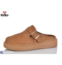 Жіночі сабо на літо (8 пар р.37-41) коричневий  "SUBA"