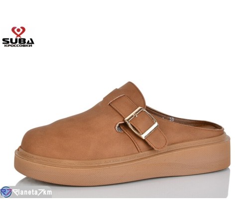 Жіночі сабо на літо (8 пар р.37-41) коричневий  "SUBA"