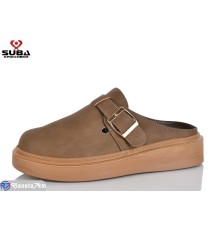 Жіночі сабо на літо (8 пар р.37-41) коричневий  "SUBA"