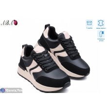 Кросівки жіночі на весну/осінь (8 пар р.36-41) чорний  "Aba"