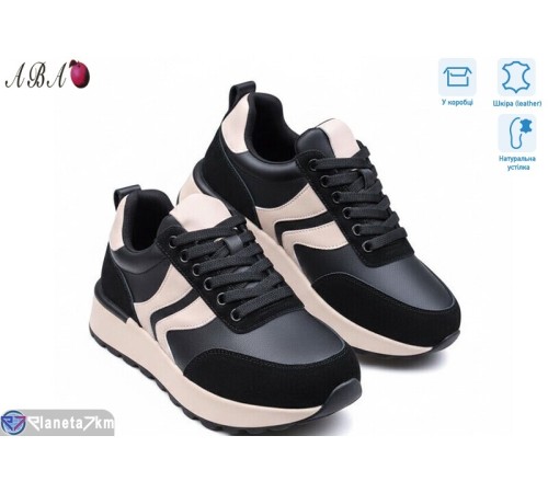 Кросівки жіночі на весну/осінь (8 пар р.36-41) чорний  "Aba"