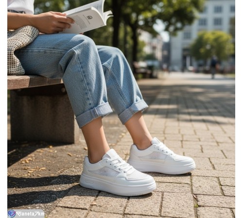 Кросівки жіночі на літо (8 пар р.36-41) білий  "Fudian"