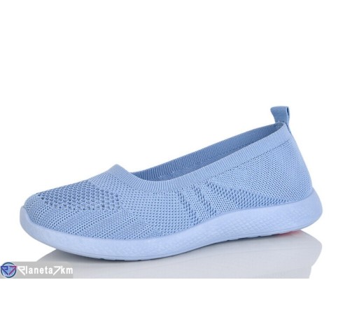 Туфлі жіночі на літо (8 пар р.37-41) блакитний  "LORETA"