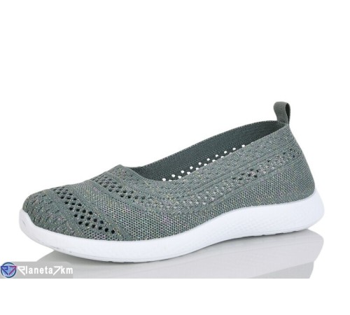 Туфлі жіночі на літо (8 пар р.37-41) зелений  "LORETA"