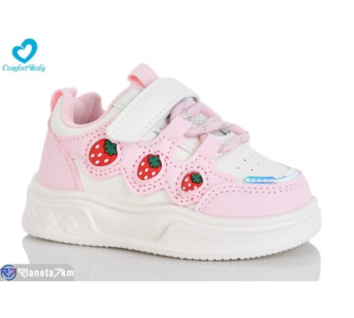 Дитячі кросівки на весну/осінь (7 пар р.22-26) рожевий  "Comfort-baby"