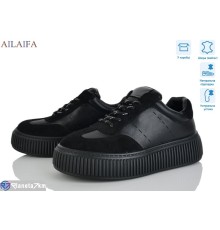 Кросівки жіночі на весну/осінь (8 пар р.36-41) чорний  "Latifa"