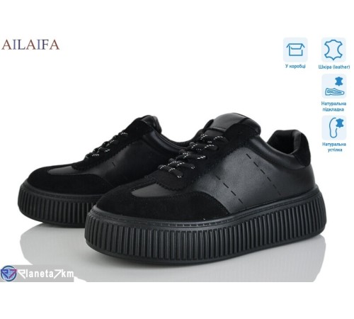 Кросівки жіночі на весну/осінь (8 пар р.36-41) чорний  "Latifa"