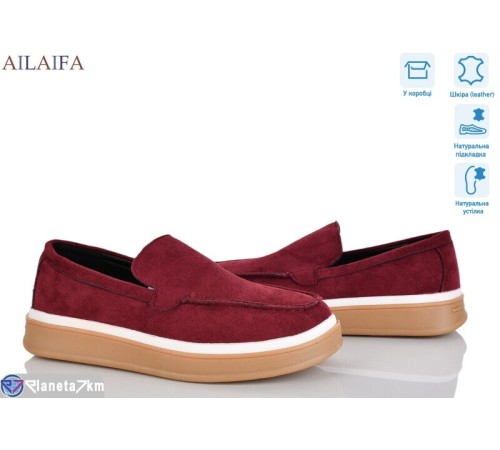 Туфлі жіночі на весну/осінь (8 пар р.36-41) бордовий  "Latifa"