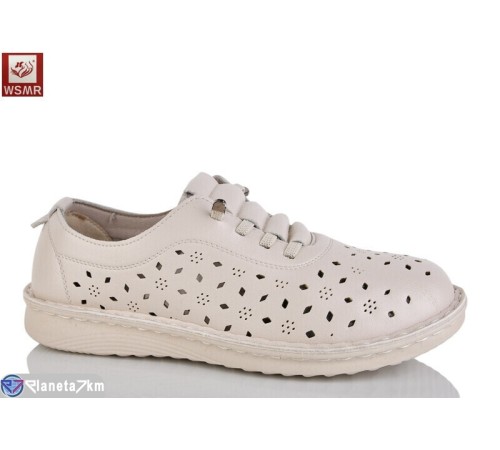 Туфлі жіночі на літо (8 пар р.36-41) бежевий  "WSMR"