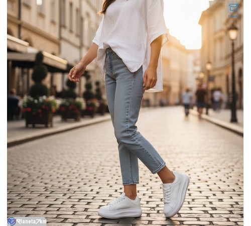 Кросівки жіночі на весну/осінь (8 пар р.36-41) білий  "HoRIK"