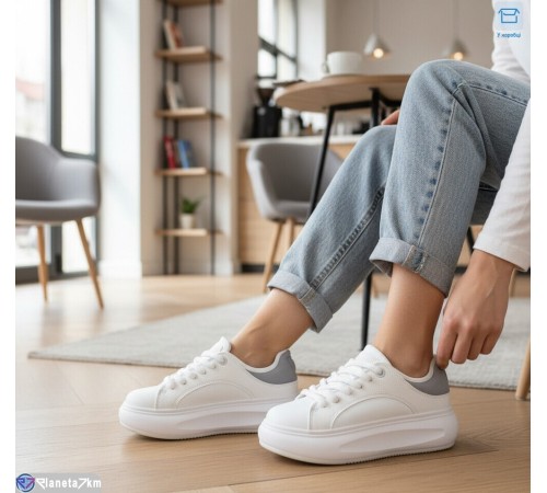 Кросівки жіночі на весну/осінь (8 пар р.36-41) білий  "HoRIK"