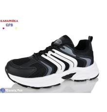 Кросівки на весну/осінь (8 пар р.36-41) чорний  "GFB-Канарейка"