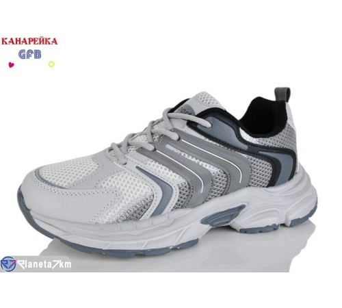 Кросівки на весну/осінь (8 пар р.36-41) сірий  "GFB-Канарейка"