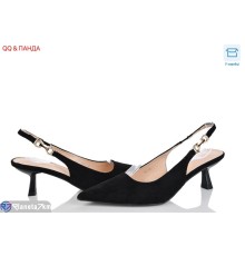 Туфлі жіночі на літо (6 пар р.36-41) чорний  "QQ&Панда"