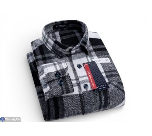Сорочка чоловіча на весну/осінь (5 шт. р.сетка XL-5XL) сірий  "Peton"