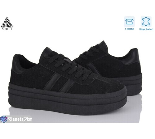 Кросівки жіночі на весну/осінь (8 пар р.36-41) чорний  "STILLI Group"