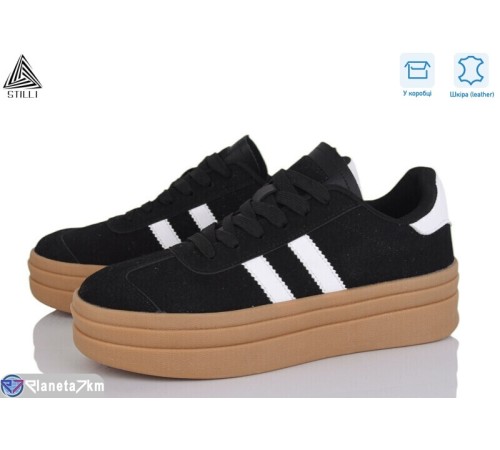 Кросівки жіночі на весну/осінь (8 пар р.36-41) чорний  "STILLI Group"