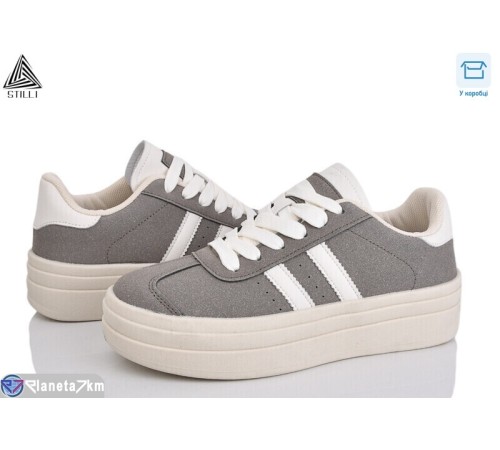 Кросівки жіночі на весну/осінь (8 пар р.36-41) сірий  "STILLI Group"