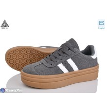 Кросівки жіночі на весну/осінь (8 пар р.36-41) сірий  "STILLI Group"