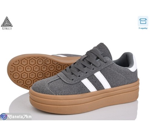 Кросівки жіночі на весну/осінь (8 пар р.36-41) сірий  "STILLI Group"