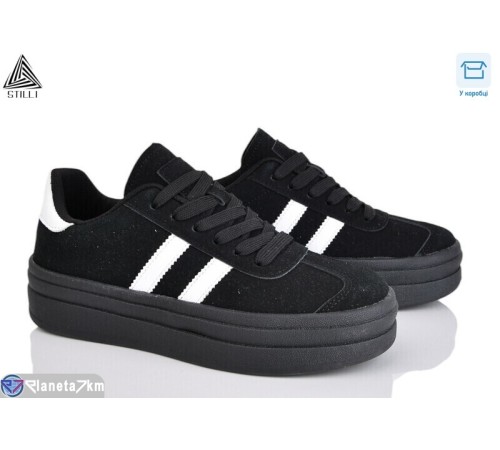 Кросівки жіночі на весну/осінь (8 пар р.36-41) чорний  "STILLI Group"