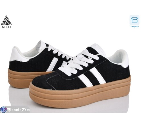 Кросівки жіночі на весну/осінь (8 пар р.36-41) чорний  "STILLI Group"