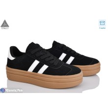 Кросівки жіночі на весну/осінь (8 пар р.36-41) чорний  "STILLI Group"