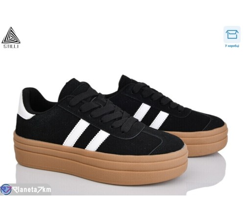 Кросівки жіночі на весну/осінь (8 пар р.36-41) чорний  "STILLI Group"