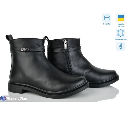 Черевики жіночі на весну/осінь (6 пар р.37-40) чорний  "Linda"