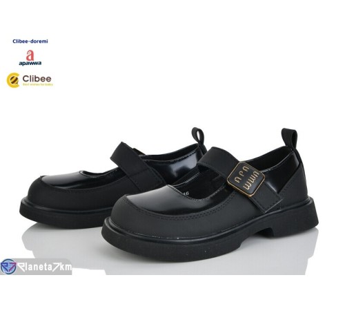 Дитячі туфлі на весну/осінь (6 пар р.26-31) чорний  "BELIES-D"