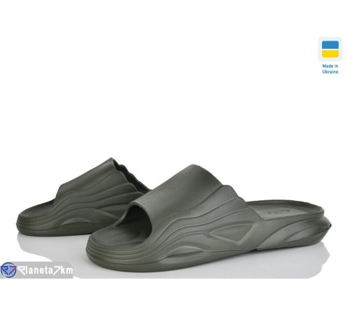 Шлепки чоловічі на літо (8 пар р.40-46) зелений  "Ladmir"