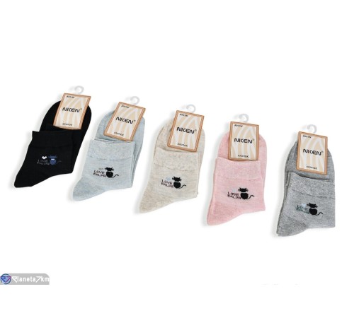 Жіночі шкарпетки на весну/осінь (10 шт. р.сетка 37-41) мікс  "VERONIKA"
