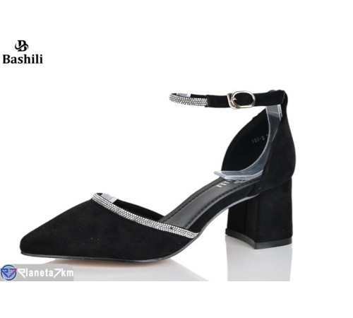 Туфлі жіночі на літо (6 пар р.35-40) чорний  "Башили"