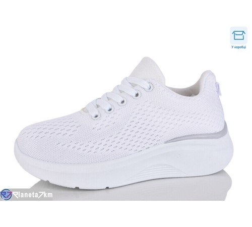 Кросівки жіночі на весну/осінь (8 пар р.36-41) білий  "CLAN"