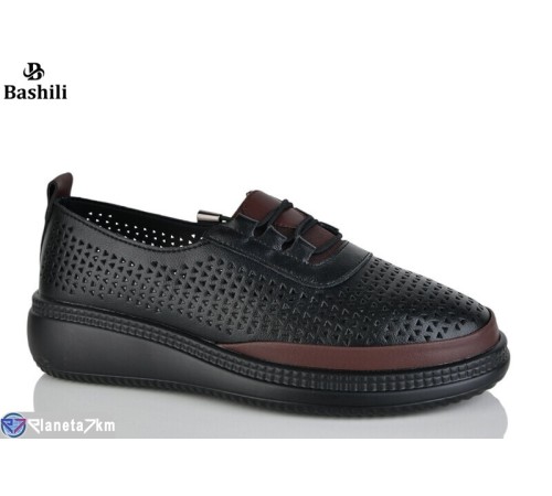 Туфлі жіночі на літо (8 пар р.36-41) чорний  "Башили"