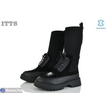 Чоботи жіночі на весну/осінь (6 пар р.36-41) чорний  "LOTOS"