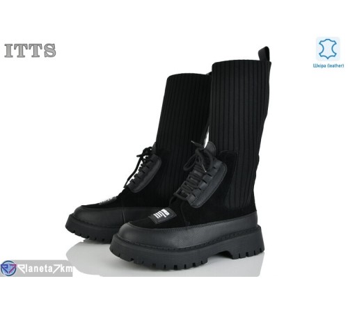 Чоботи жіночі на весну/осінь (6 пар р.36-41) чорний  "LOTOS"