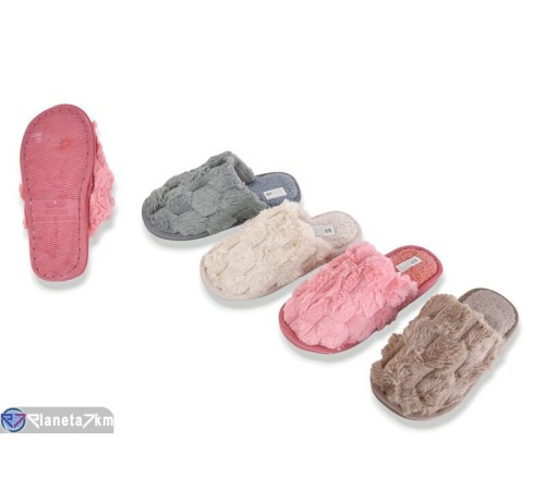 Тапки жіночі на зиму (6 пар р.36-41) мікс  "Ladmir"