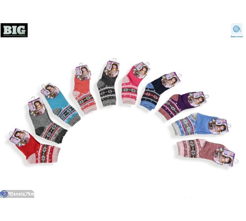 Шкарпетки дитячі на зиму (12 шт. р.сетка 4-5) мікс  "BIG"