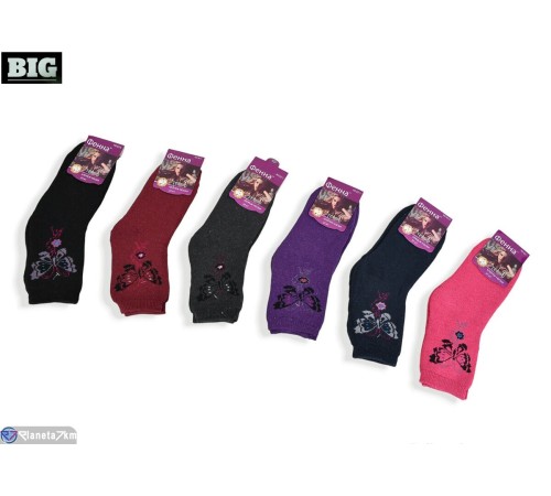 Жіночі шкарпетки на зиму (12 шт. р.сетка 37-41) мікс  "BIG"