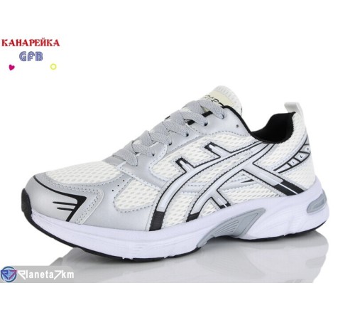 Кросівки жіночі на весну/осінь (8 пар р.36-41) срібний  "GFB-Канарейка"