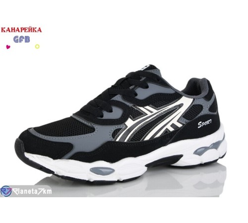 Кросівки жіночі на весну/осінь (8 пар р.36-41) чорний  "GFB-Канарейка"