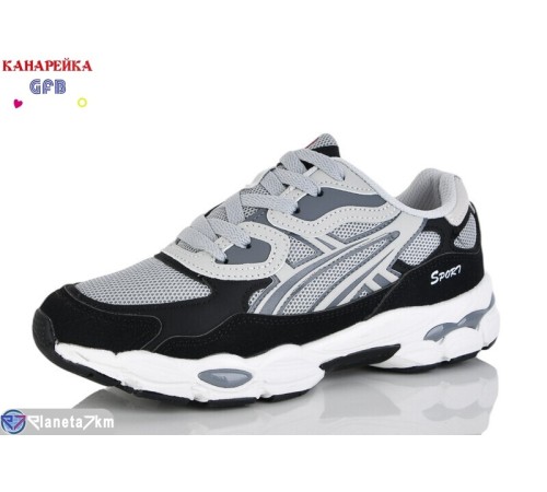 Кросівки жіночі на весну/осінь (8 пар р.36-41) сірий  "GFB-Канарейка"