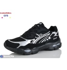 Кросівки жіночі на весну/осінь (8 пар р.36-41) чорний  "GFB-Канарейка"