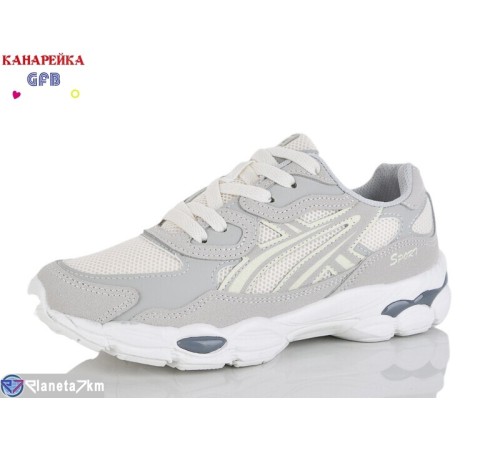 Кросівки жіночі на весну/осінь (8 пар р.36-41) сірий  "GFB-Канарейка"