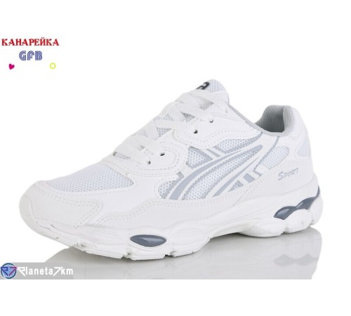 Кросівки жіночі на весну/осінь (8 пар р.36-41) білий  "GFB-Канарейка"